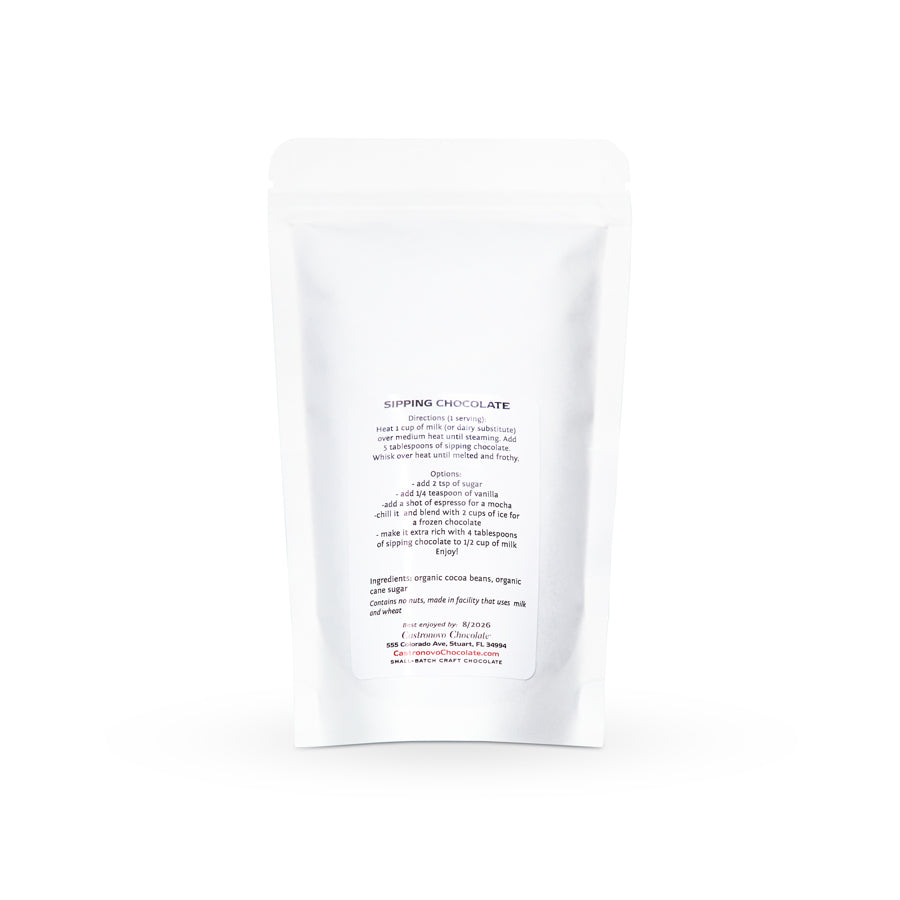 White product packaging with text on a white background