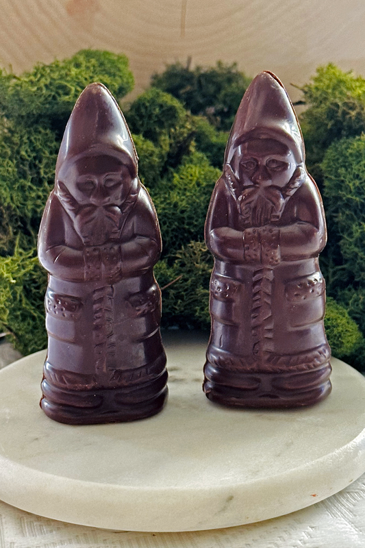 Solid Dark or Milk Chocolate Father Christmas