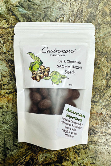 Dark Chocolate Tumbled Sacha Inchi Seeds